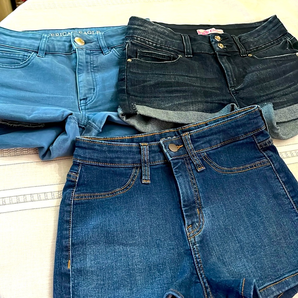 3for1!!!Short shorts all denim 38 firm !!